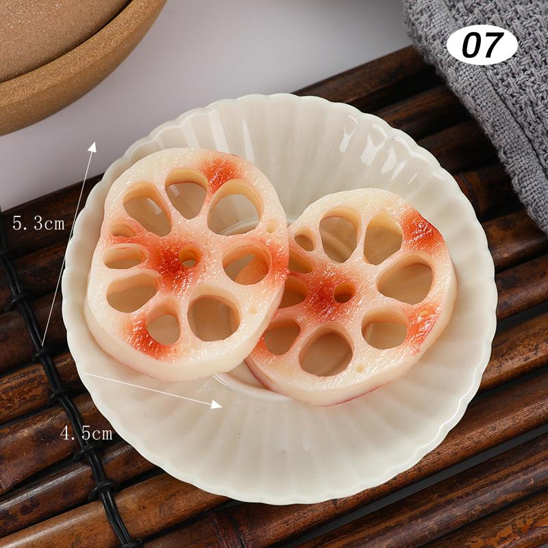 4 Pcs Simulated Hotpot Ingredient Model Mini Fake Vegetable Realistic Beef Roll Restaurant Store Barbecue Shop Display Decor