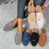 2026 Summer Women's Plus Size Retro Closed Toe Flat Bottom Slippers