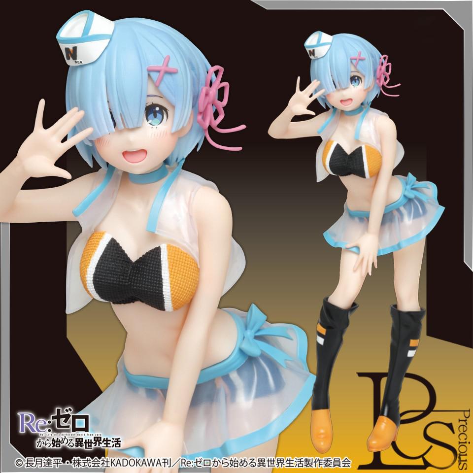Anime Figure RE: Zero-Starting Life in Another World Rem Raise A Placard Figure Racing Uniform Figure Toy Gift Collection Action