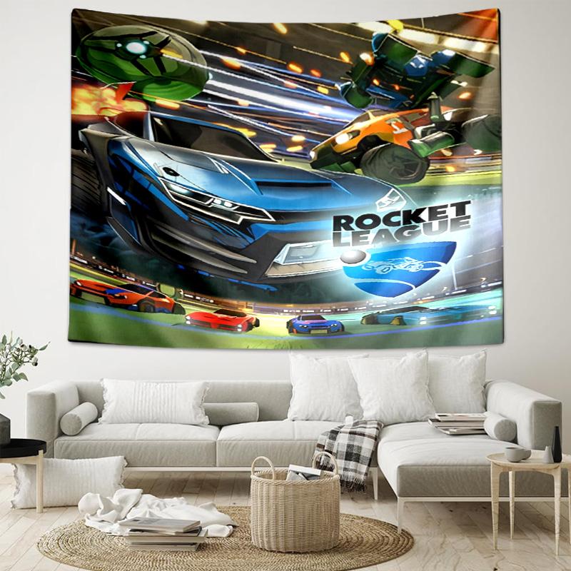 1pc Game Rocket league Tapestry, Living Room, Bedroom, Office, Party Decor, Ideal Festive Gift
