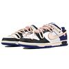Nike Dunk Low RISK Slip Resistant Abrasion Resistant Low top Skateboard Shoes Women's Blue Pink DD1503-119(Team27-)