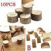 10 Pcs Wooden Crafts Photo Clip Natural Name Tag Place-Holder Table Number Vintage Seat Card Wedding Party DIY Accessories