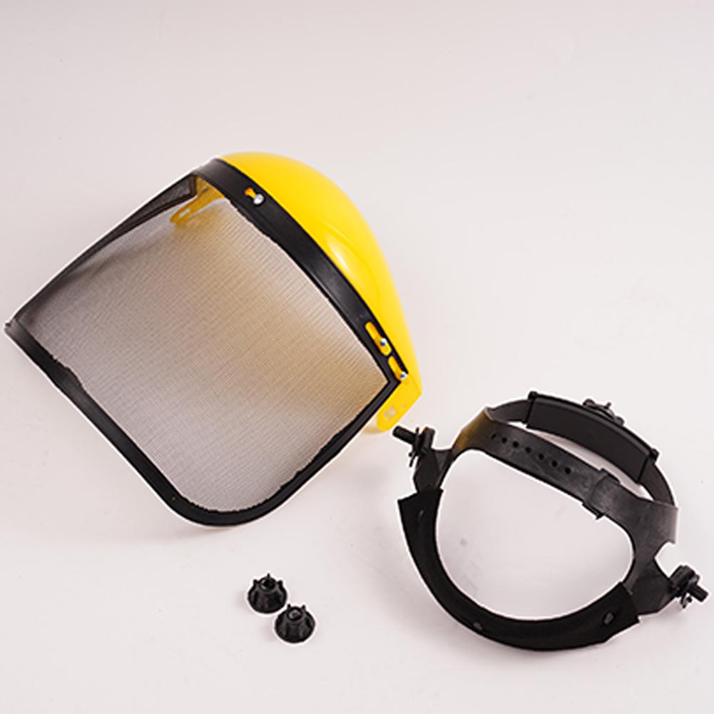 Safety Helmet Hat with Full Face Mesh Visor for Logging Brushcutter Forestry Protection