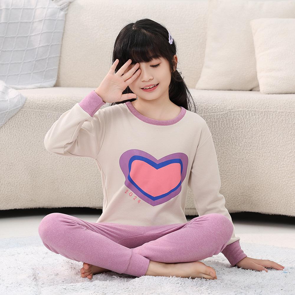 Children's Pure Cotton Underwear and Pajama Set for Girls and Boys – Autumn/Winter Collection