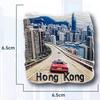 China Hong Kong Fridge Stickers Victoria Peak Travel Souvenirs Bauhinia Fridge Magnets Home Decoration Wedding Gifts