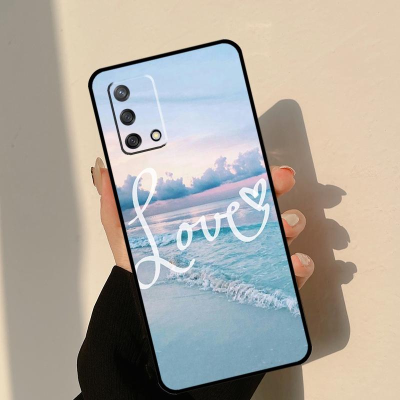 Love Summer Case For Oppo A18 A38 A58 A78 A98 A74 A94 A54 A15 A17 A57 A6 A5 Pro A16 A76 A96 A40 A60 A80