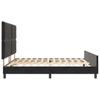 Boxspring Bed with Headboard Black 180 x 200 cm Velvet