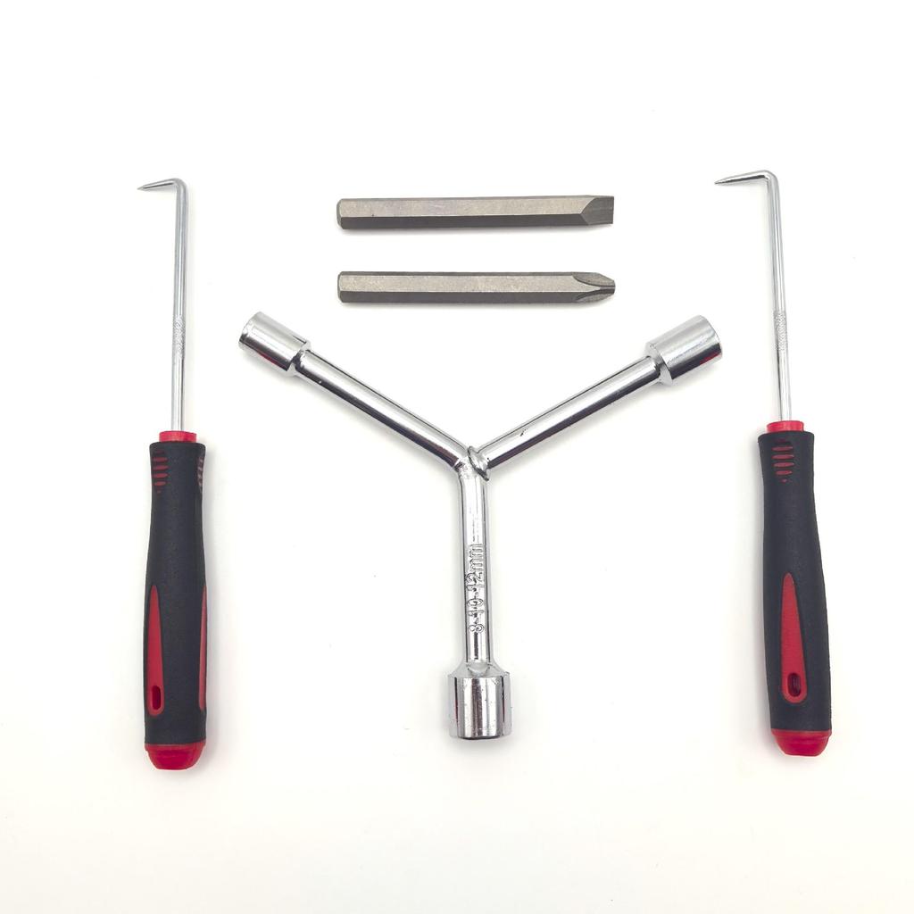Royal Washing Machine Disassembly Tool: Pulsator & Inner Tub Repair, Three-Prong Socket Screwdriver, Clutch Wrench.