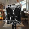 1PC The Vampire Patterned Flannel Blanket Suitable For All Seasons for Home Decor Warmth and Comfort Gifts Holiday Present