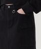 COVERNAT WOMAN Cargo Denim Mini Skirt Black