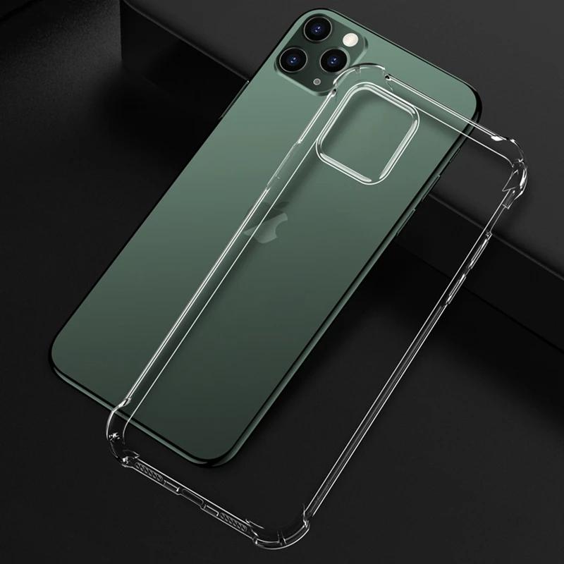 Shockproof Silicone Clear Case for IPhone 13 11 12 14 15 Pro 13 Mini Protection Case for IPhone XS MAX XR 7 8 Plus SE