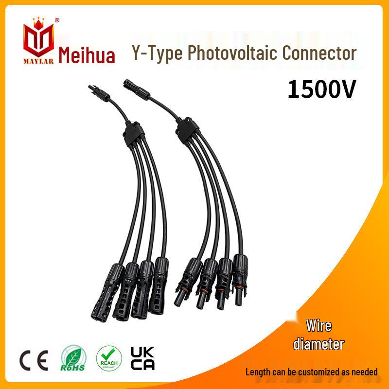 1500V PV Combiner Kit: MC4 Solar Connector 4-to-1 Y-Type Harness