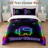 Bedding Set 1 Duvet Cover 2 Pillowcases Among Us Print Soft Bed Linen Bedroom Decor