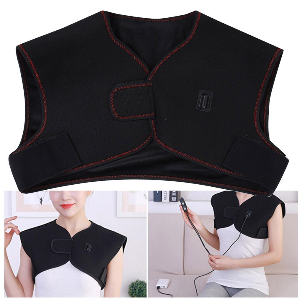 USB Electric Heating Pad Warm Therapy Neck Shoulder Back Pain Relief Cushion