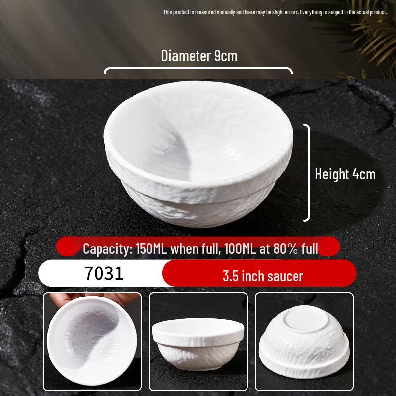 Durable Melamine Bowl Set: Small Hot Pot, Seasoning, Dipping Sauce, Rice Bowl, Water Cup Separator for Restaurants
