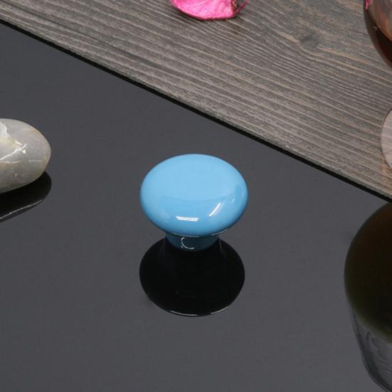 Butoane de dulap din ceramică colorate de 32 mm Accesorii rotunde anti-rugină Tragere netede pentru sertar pentru dulap