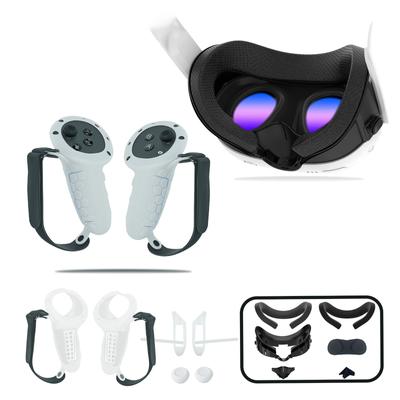Husă din silicon pentru căștile Quest3 VR, controlere tactile, carcasă protectoare pentru prindere, accesoriu VR
