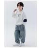 Boys' Winter 2025 Plus Velvet Hoodie: Stylish Thick Long Sleeve Round Neck Sweatshirt for Kids