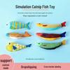 Catnip Seafood Fish Cat Teaser Toy - Boredom & Teething Relief, Bite-Resistant for Kittens & Cats.