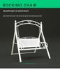 Wrought Iron Hanging Chair: Double Swing for Kids and Adults, Indoor & Outdoor Use, Ideal for Balcony or Courtyard.