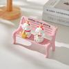 2Pcs Background Props Small Bench Miniatures Mini Stool Garden Ornaments Doll Chairs  DIY House