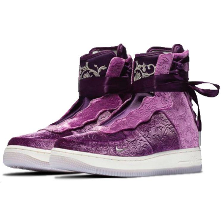 Nike Air Force 1 Rebel XX Qipao Wrap Support High Top Sneakers Women Sneakers Purple CD7325-510