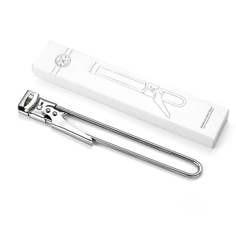 Adjustable Stainless Steel Can Opener - Creative, Convenient, Twist-Off Lid for Home, Hotel, and Bar Use