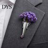 Practical Alloy Pin Vase Brooch Flower Holder Insert Hat Accessory Lapel Reusable Corsage for Sweaters Coats Weddings Parties Versatile