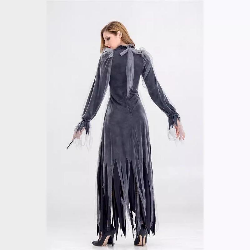 Halloween Costume Halloween Gray Ghost Bride Devil Long Costume Adult Female