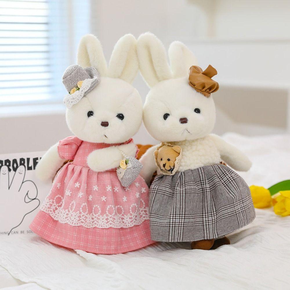 

PP Cotton Bear Rabbit Plush Toy Soft Countryside Rabbit Plush Toy Birthday Parties Style F