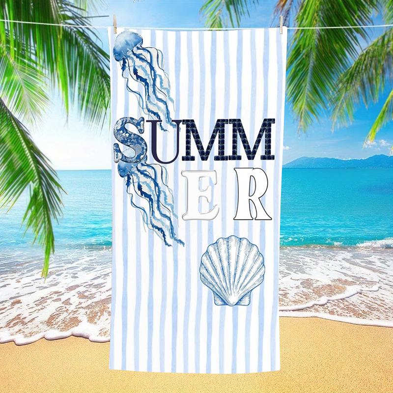 Ocean Starfish Beach Towel Oversized Microfiber Extra Large Quick Dry Sand Free Bath Towel Swim Pool Blanket For Kids Adults