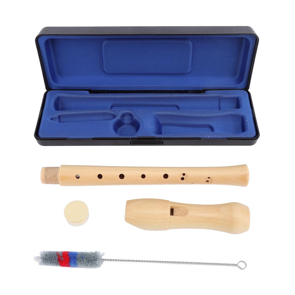 Soprano Recorder 8 Holes C Key Maple Wood Recorder Instrument for Children Beginner