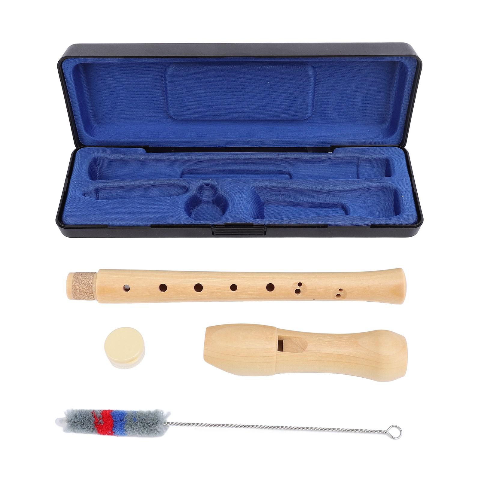 

Блокфлейта сопрано с 8 отверстиями, тональность C, кленовый деревянный блокфлейтовый инструмент для детей-новичков English Style