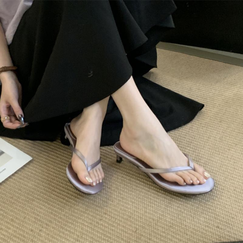 Fashion Bailamos 2025 Summer New Brand Women Slipper Fashion Narrow Band Ladies Casual Slides Outdoor Dress Flat Heel Vacation Sandal