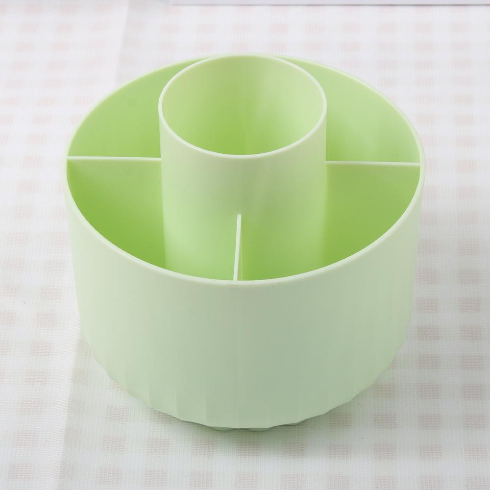 Tragbarer Make-up-Pinselhalter, 360° drehbar, Aufbewahrung mit großer Kapazität für Pinsel, Lippenstift, Augenbrauenstift, Lidschatten, staubdichter Zylinder.