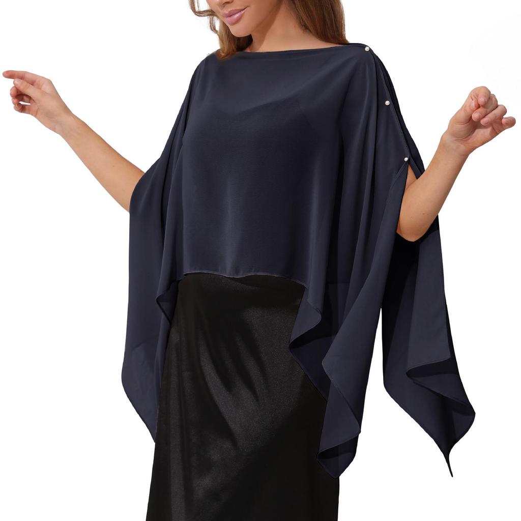 Versatile Chiffon Beach Cover-up Shawl - Multiple Ways to Wear