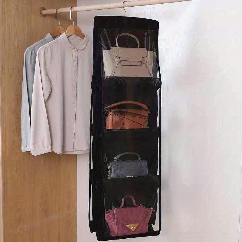 1PC 6/8 Pockets Bag storage bag Hanging double-sided transparent six-layer storage bag Bedroom wardrobe storage bag dust bag