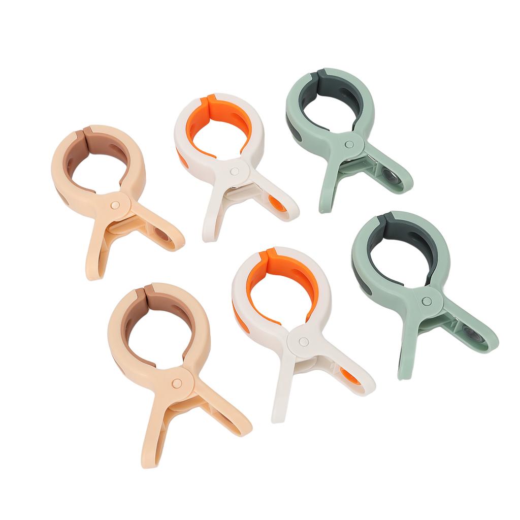 6 ks Klipy na plážové osušky Multifunkční Nerezavějící Větruodolné Klipy na sušení přikrývek Ručník na plážové křeslo