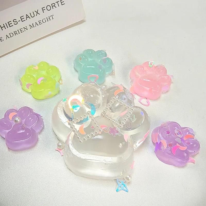 Luminous Cat Paw Hamster Squishy Squeeze Toy Stress Relief Party Antistress Rising Toys For Adult Kids Stretch Toy Decompression