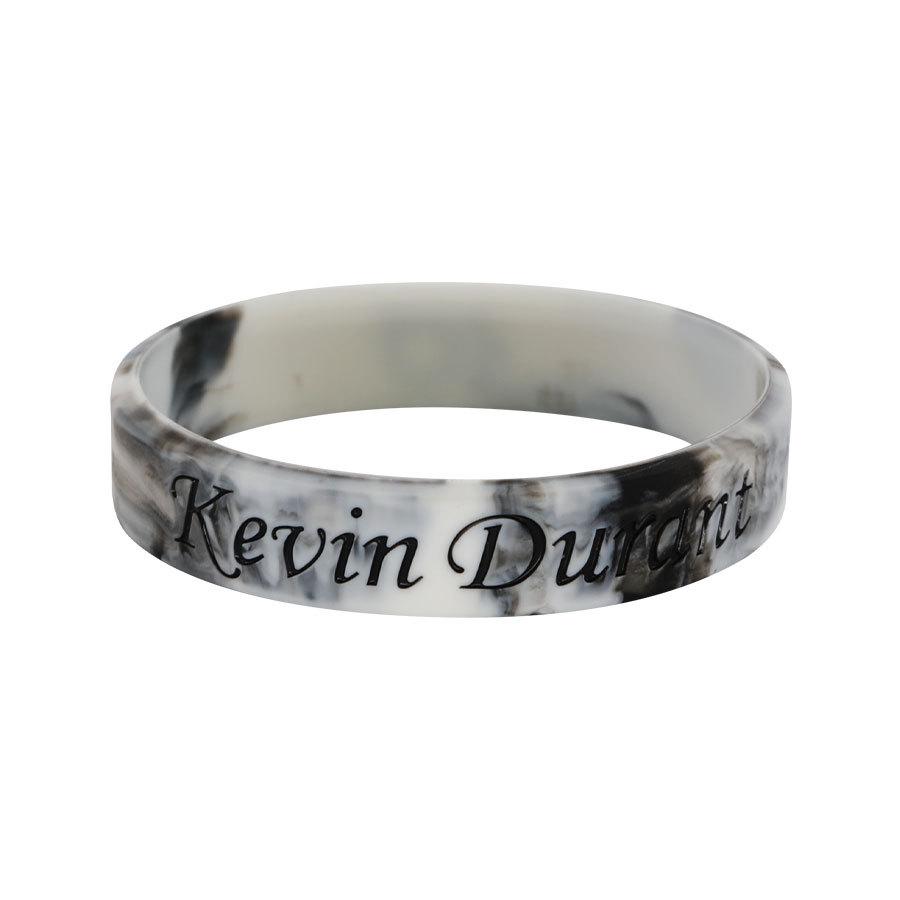Kevin Durant Autographed Douyin Warriors Silicone Wristband Gift Bracelet with 'God Hand' KD Ring - Collector's Edition