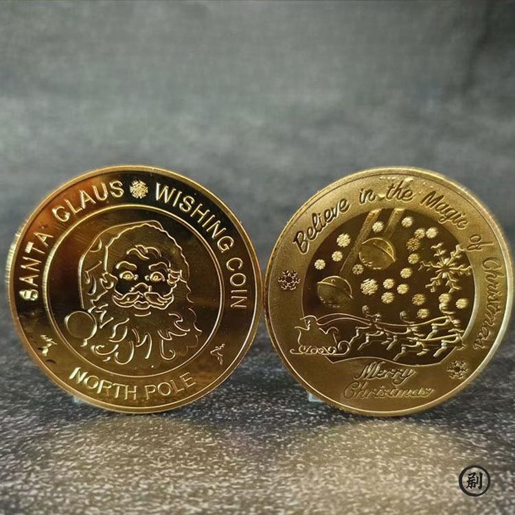 Souvenir Coin Merry Christmas Commemorative Coins Collection Metal Crafts