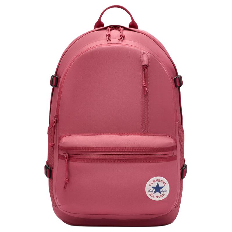 Converse Straight Edge Sports Fashion Zipper Closure Polyester Backpack Unisex Backpack Pink 10021138-A29 Pink