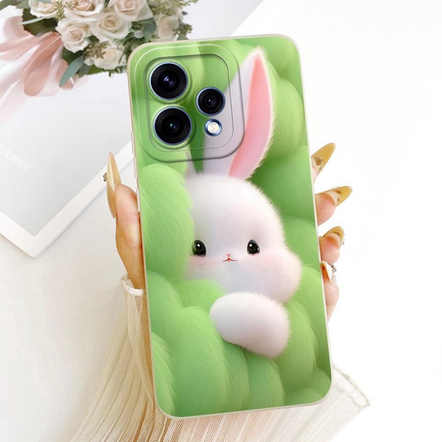 For OPPO Reno 15C Cover Cute Floral Cartoons Painted Phone Case Silicone Soft Fundas Shell for OPPO Reno15 F Reno 15Pro 15F Bags