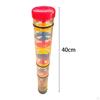 Baby Rainmaker Toy Rainstick Rattle Tube, Raindrop Sound Montessori Shaker Beaded