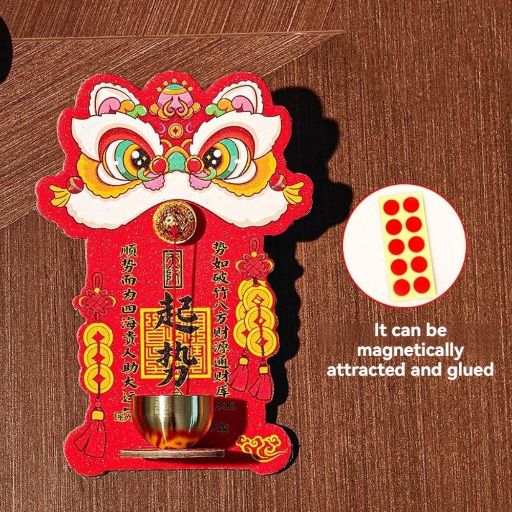 Creative Entrance Door Bells Dopamine Chinese New Year Ornament  for Refrigerator