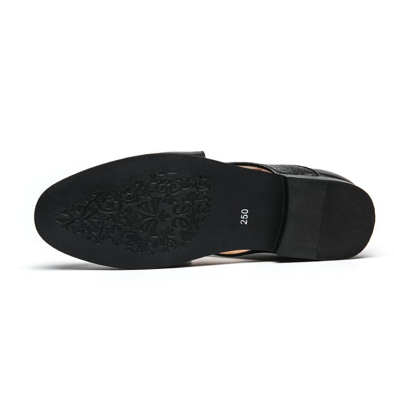 Comfortable Men Leather Sandals Hollow Out Pointed Dress Shoes Casual Fashion Breathable Outdoor Sandals Home Men's Leather Shoe