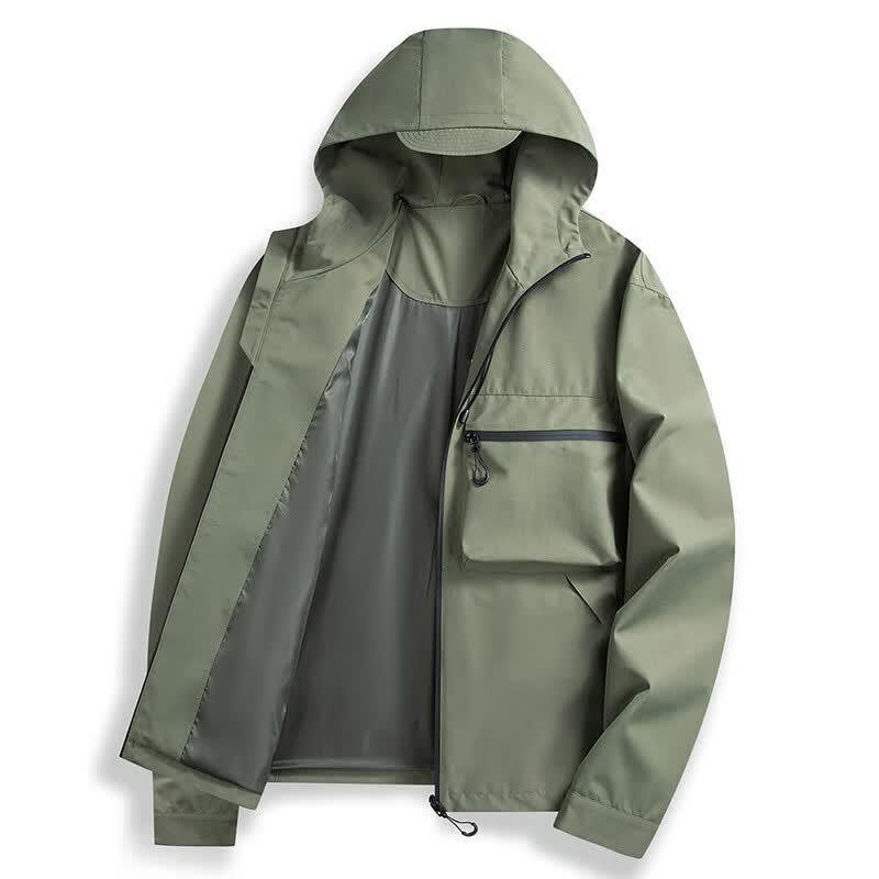 Men's Regular Fit Hooded Casual Jacket FMQS2363