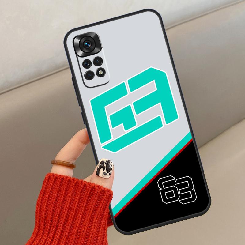 George Russell Case For Xiaomi Redmi Note 14 13 12 10 11 Pro 11S 12S Cover For Redmi 15 15C 13C 10C 12C 14C