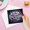 10pcs DIY Diamond Painting Greeting Card Set Birthday Designs Diamond Art Handmade Cards for Birthdays Thanksgiving and Holidays