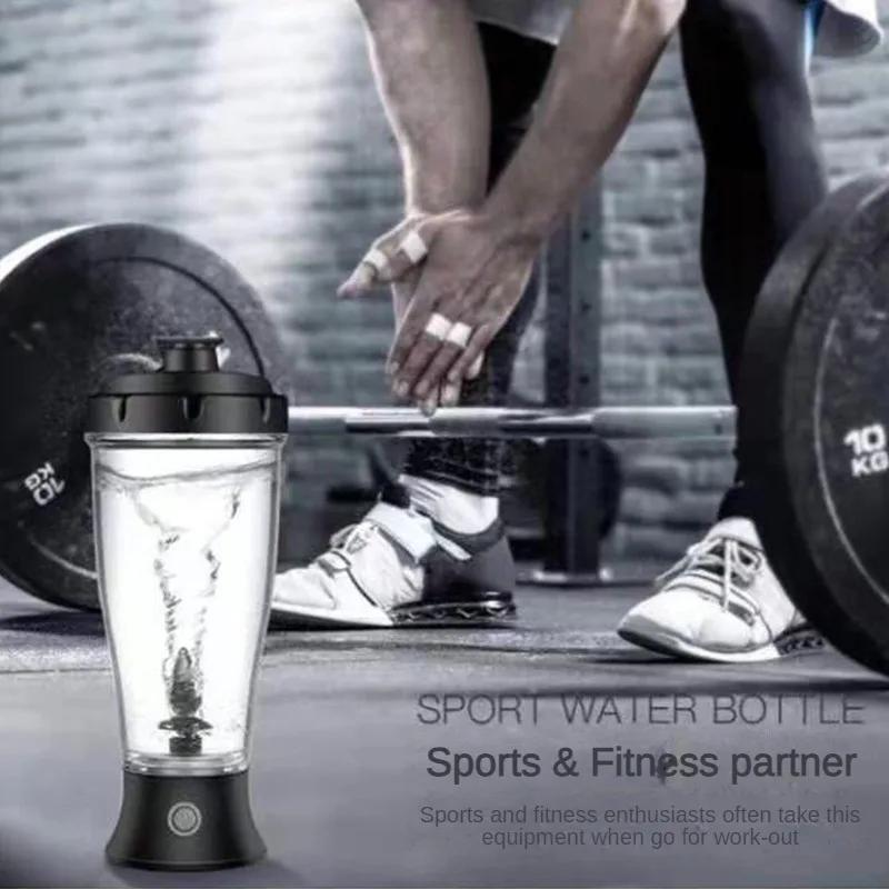 1 Stück Tragbarer Elektrischer Kaffee-Rührbecher, Milchproteinpulver-Shakerbecher, Plastikwasserflasche für Fitness, Gym, Sport, Fauler Becher